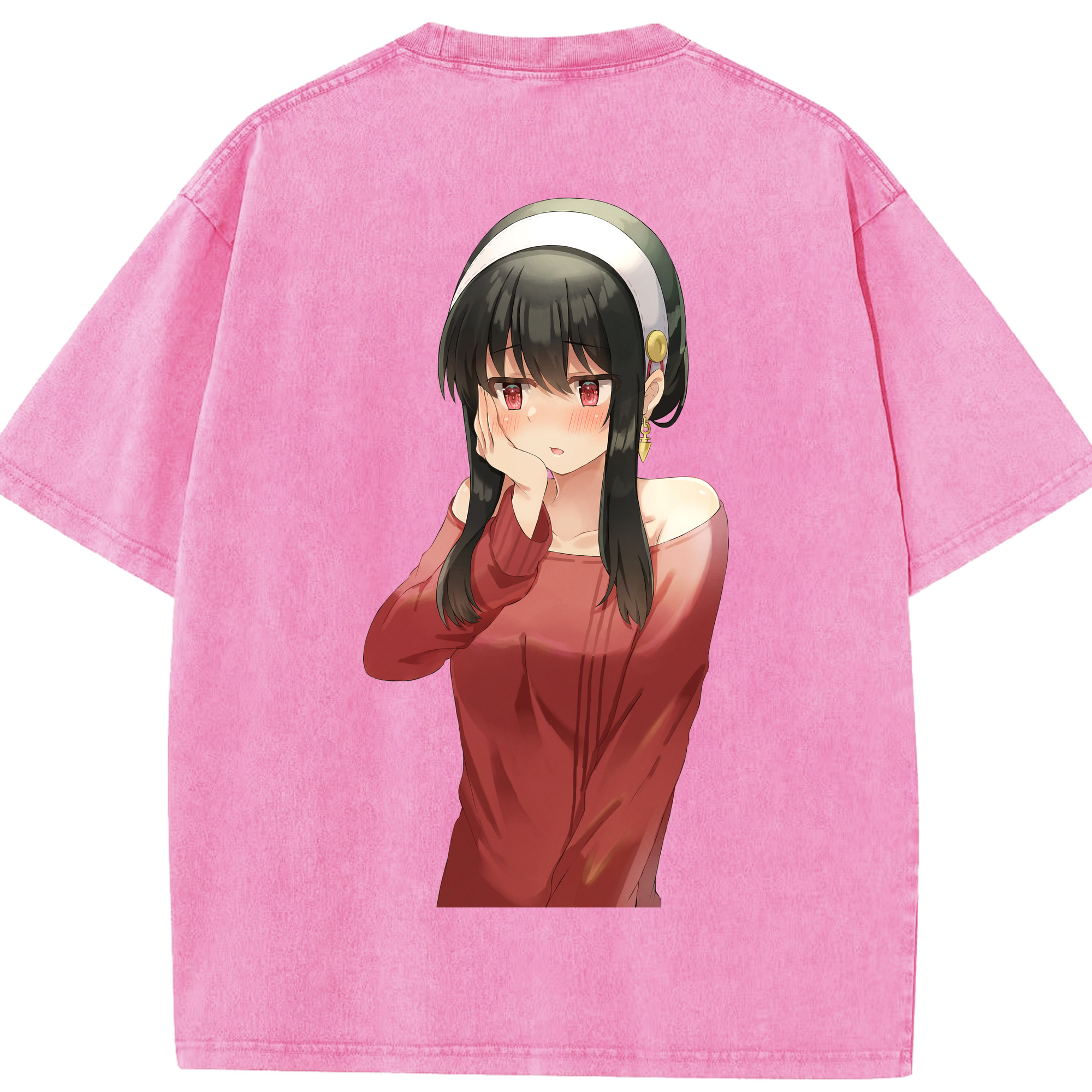 （画像用） SPY×FAMILY间谍家家酒 綿100% ヴィンテージ風 半袖Tシャツ（背面プリント）